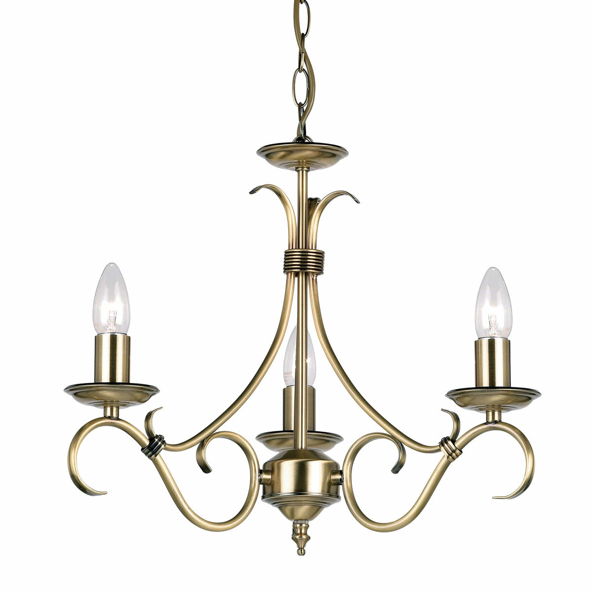 Bodhi Lighting Bearanise 3 Pendant Light Antique Brass House of Isabella UK