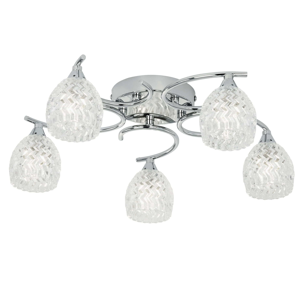 Beardly 5 Ceiling Lamp Chrome.