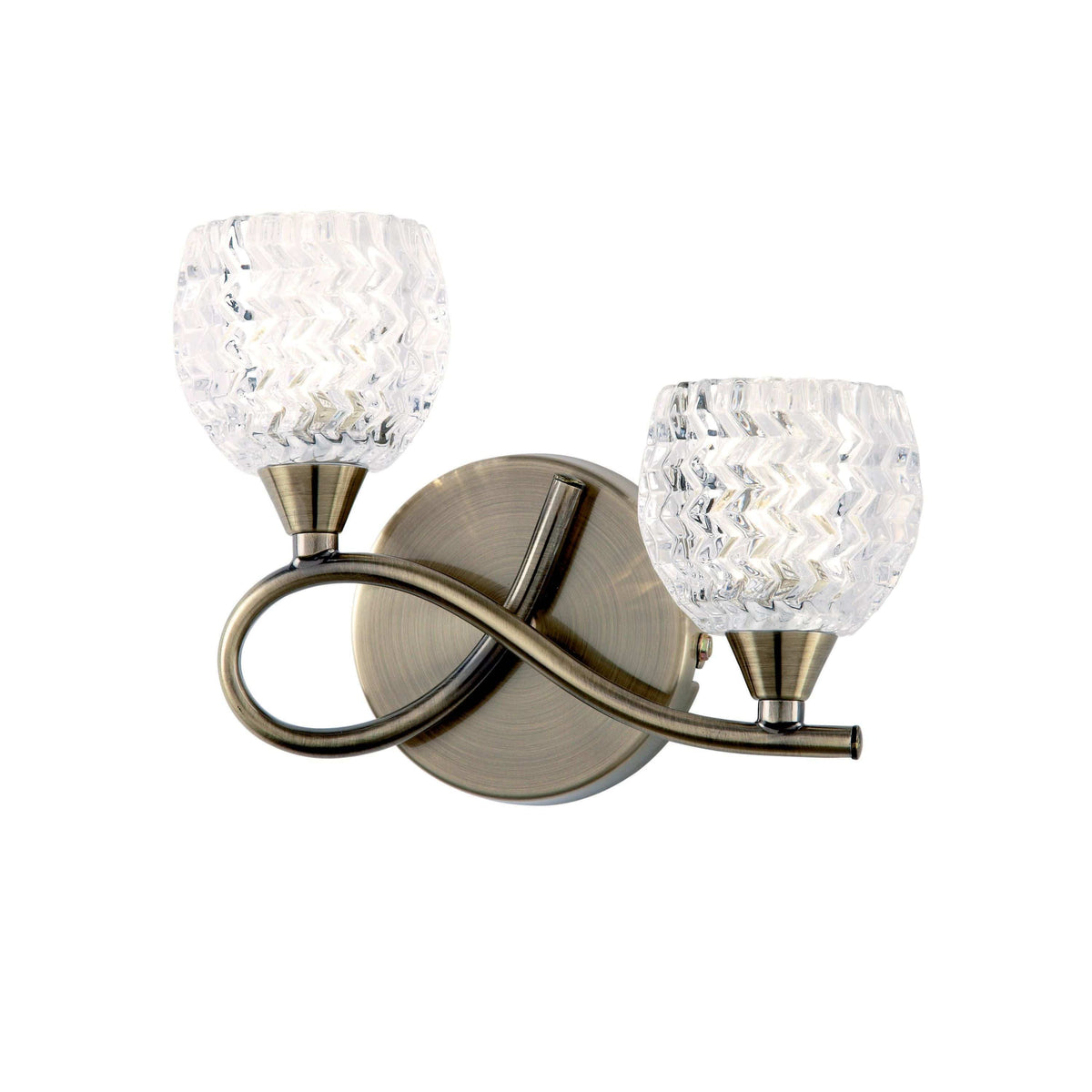 Beardly Wall Light Antique Brass LH.