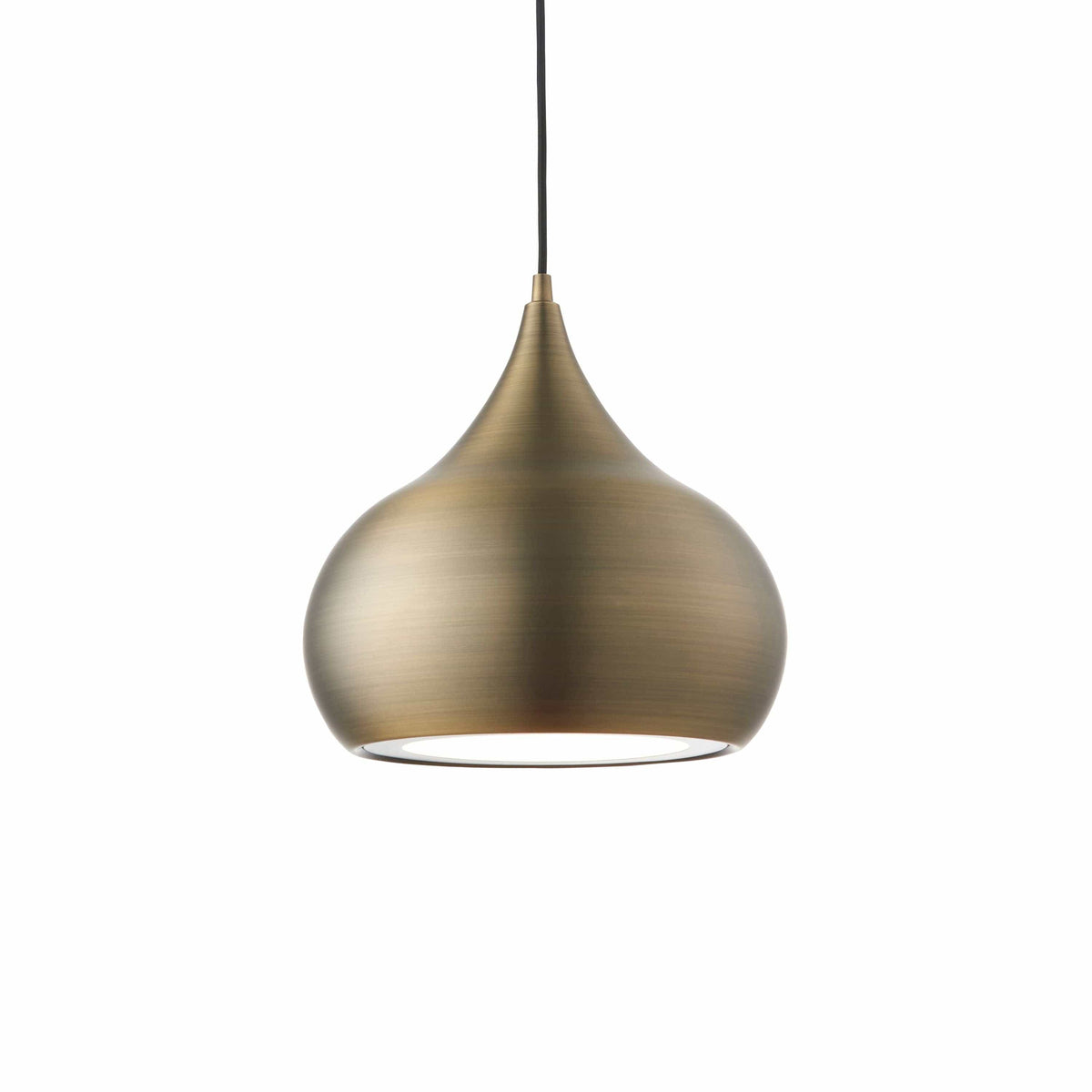 Beeston Pendant Light Antique Brass.