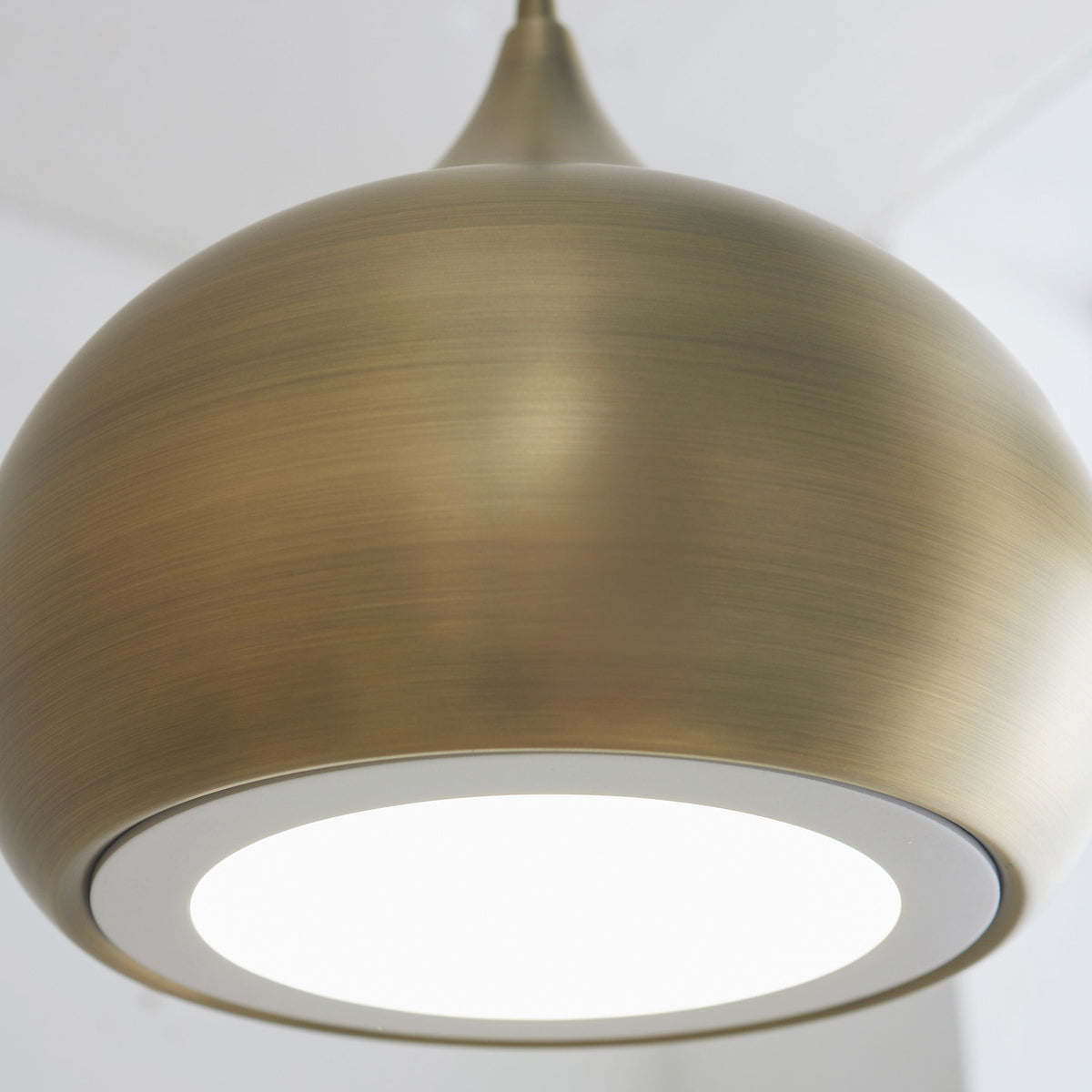 Beeston Pendant Light Antique Brass.
