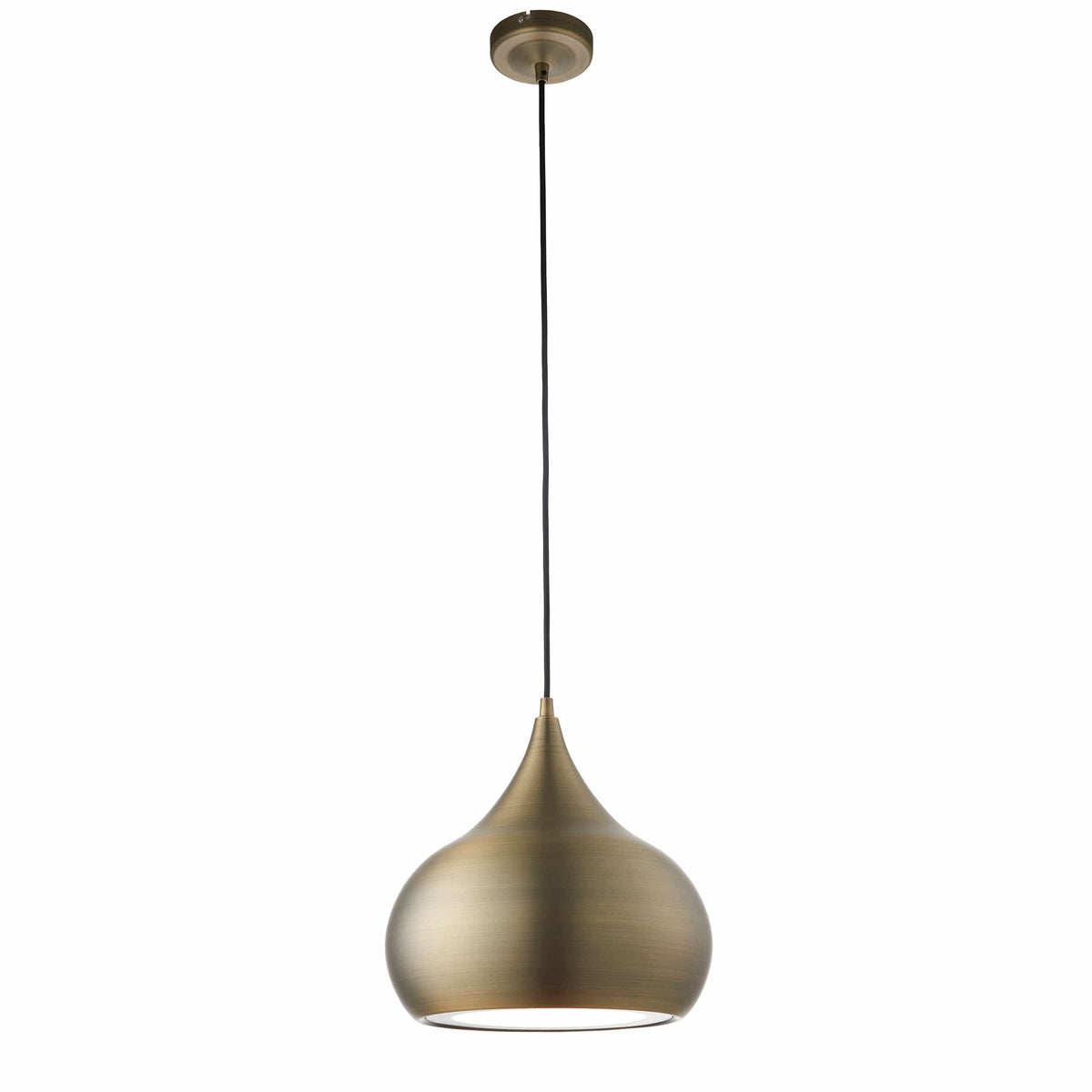 Beeston Pendant Light Antique Brass.