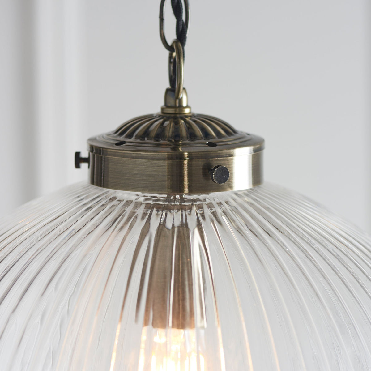 Belle Pendant Light Clear Glass Large.