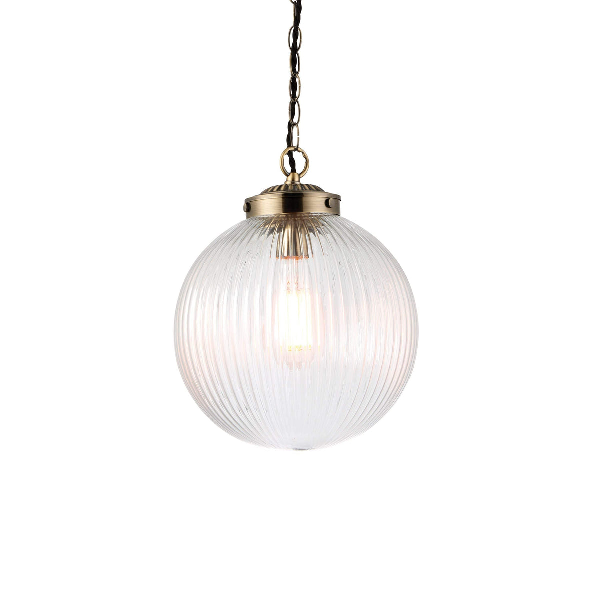 Belle Pendant Light Clear Glass Small.