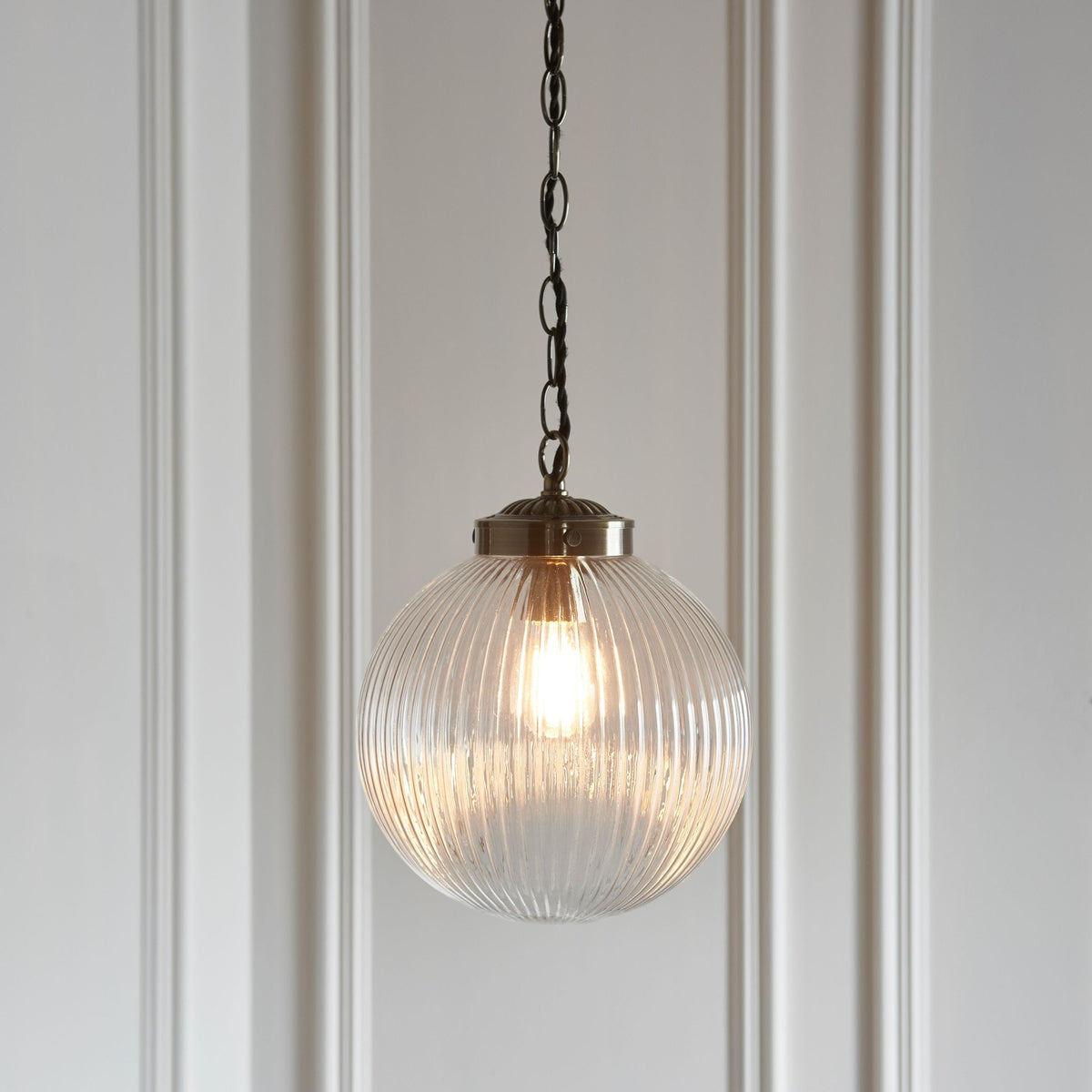 Belle Pendant Light Clear Glass Small.