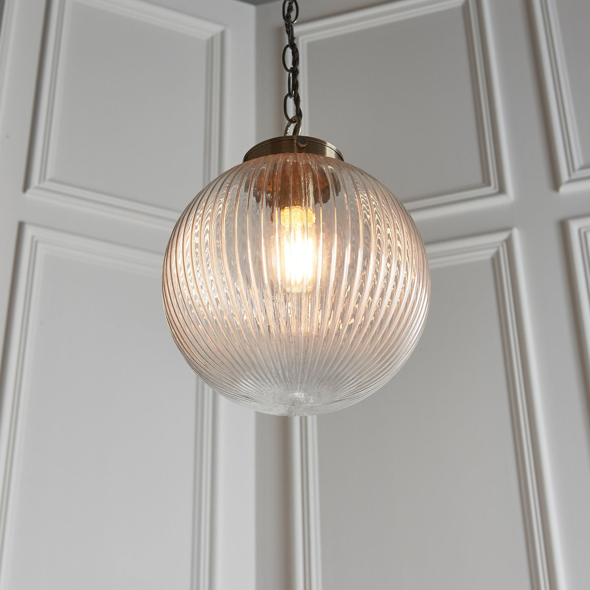 Belle Pendant Light Clear Glass Small.