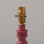 Biblow Table Lamp Base Satin Pink Clay Paint.