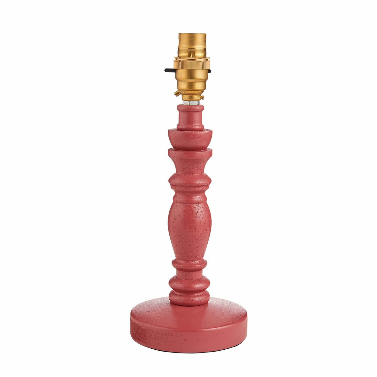 Biblow Table Lamp Base Satin Pink Clay Paint.