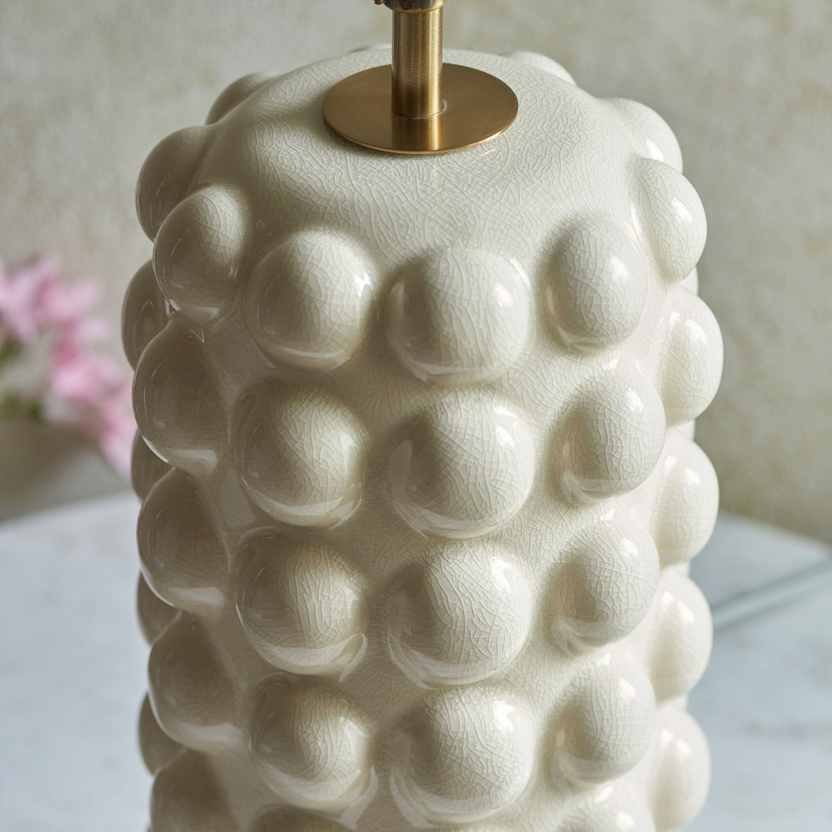 Bodhi Lighting Bobs Table Lamp Base White Crackle Glaze House of Isabella UK