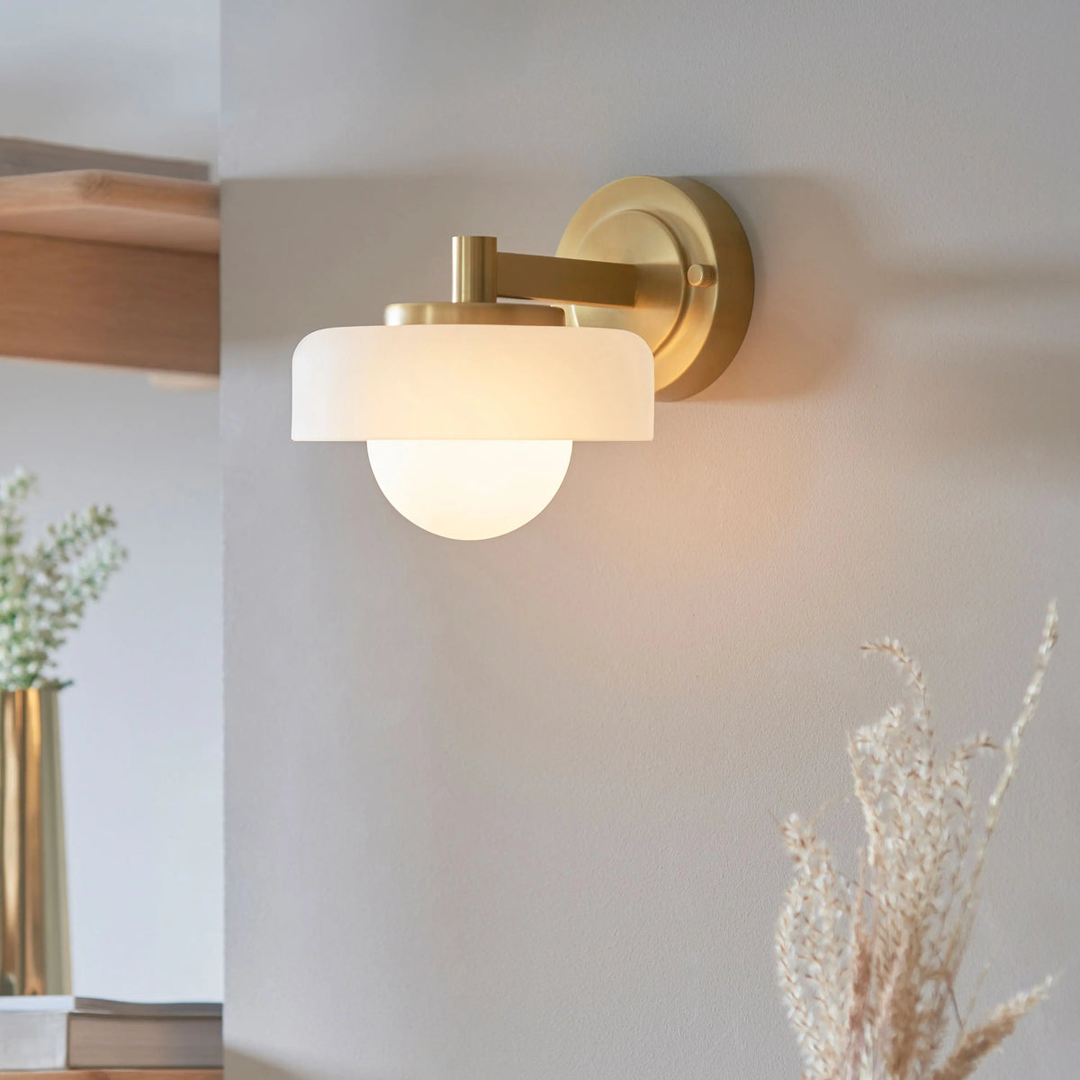 Bodhi Lighting Boss Wall Light Brushed Aged Brass House of Isabella UK