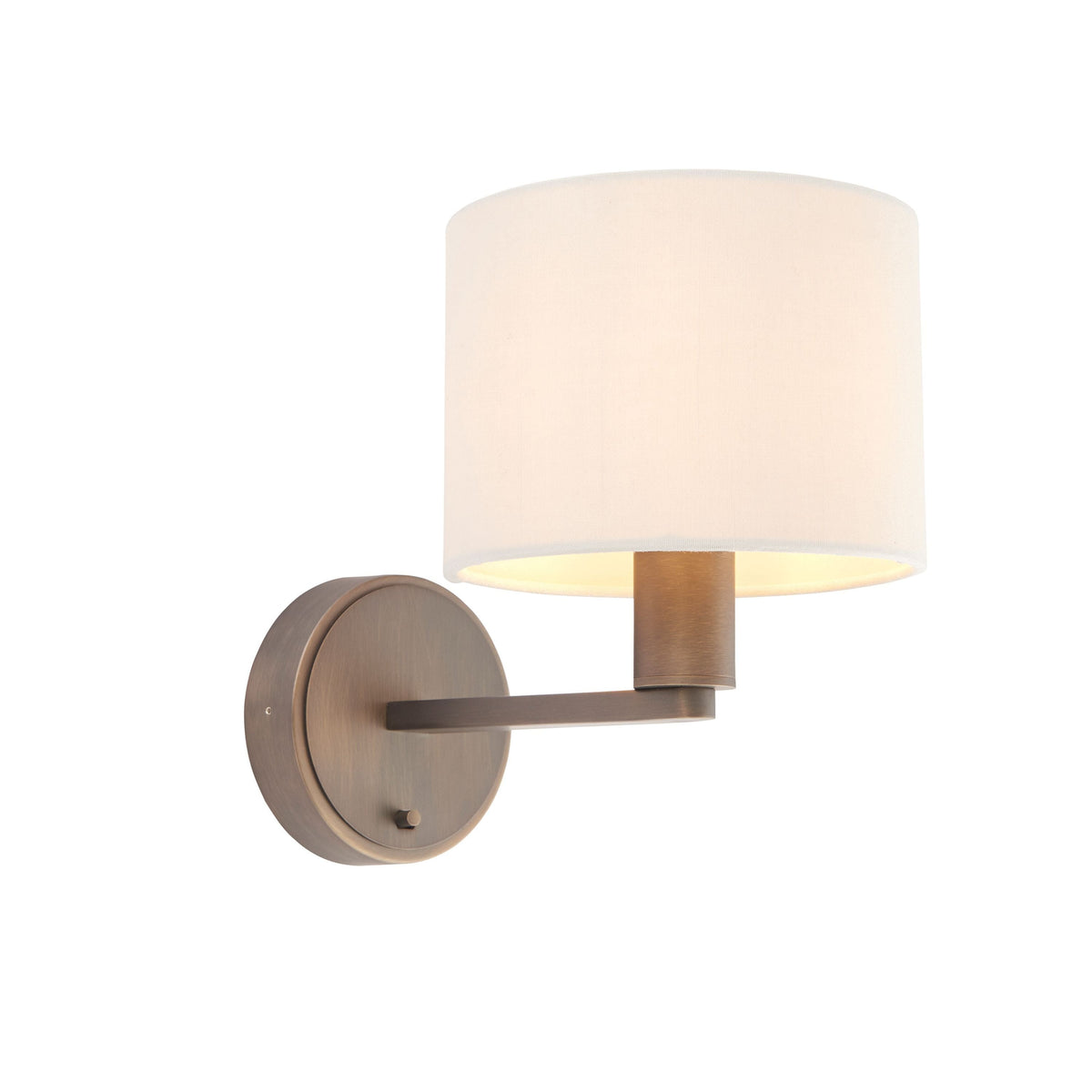 Boyn Wall Light Bronze & Marble Faux Silk.