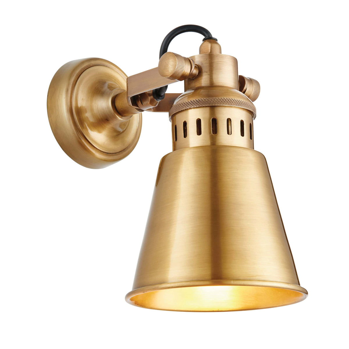 Brunnion Wall Light Antique Brass.