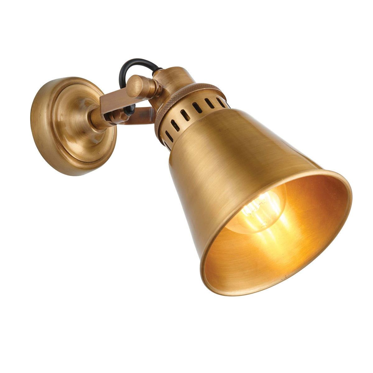 Brunnion Wall Light Antique Brass.