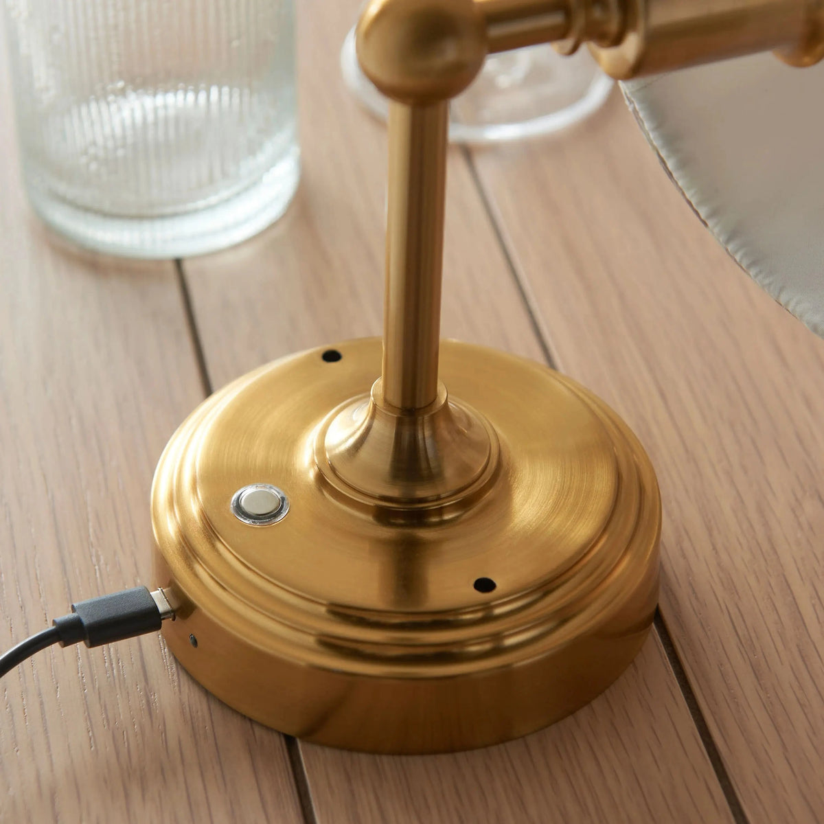 Bodhi Lighting Burleigh Rechargeable 1 Wall Light Aged Brass House of Isabella UK