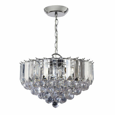 Bodhi Lighting Buryas 3 Pendant Light Chrome Large House of Isabella UK