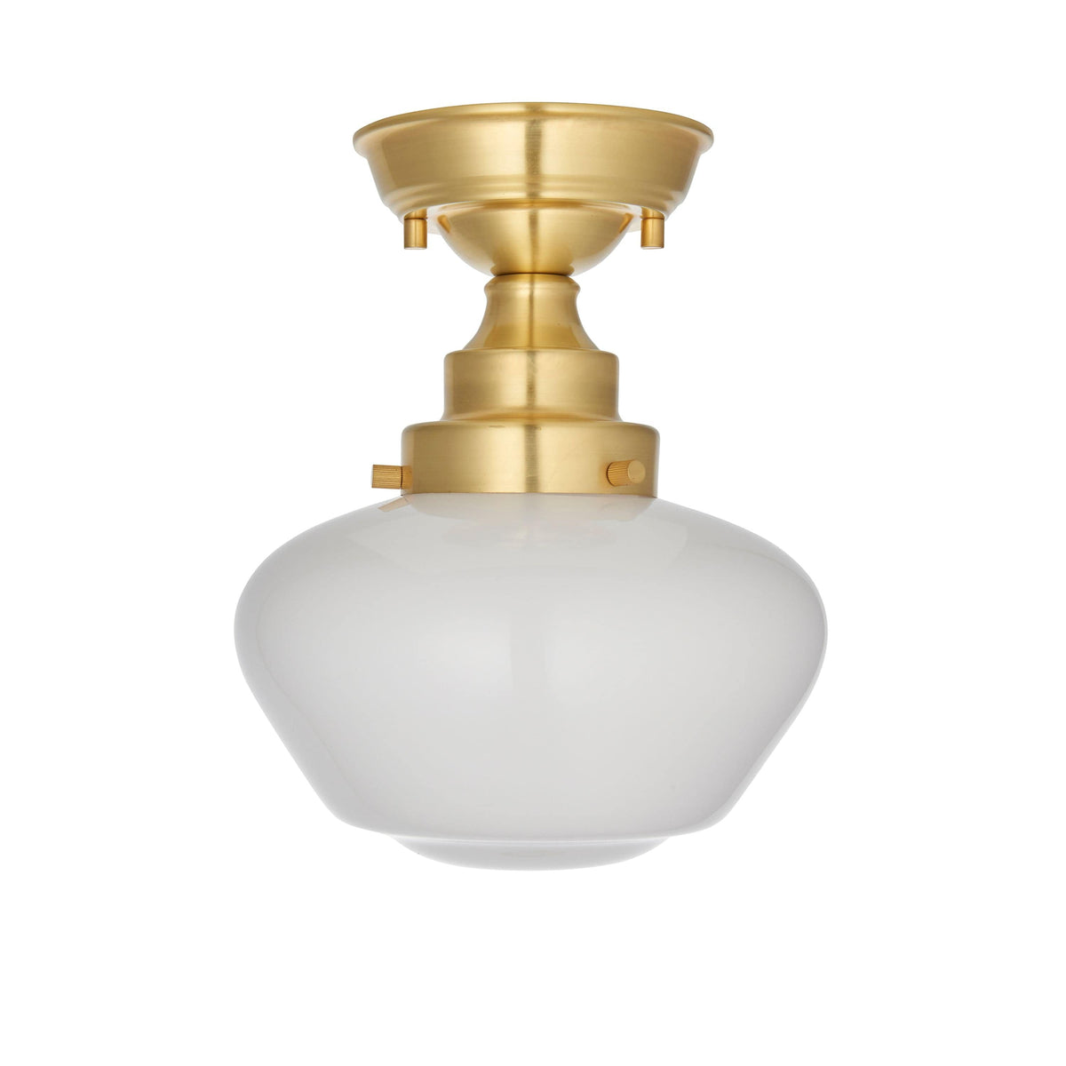 Camenbey 1 Ceiling Light Brass Opal Glass.