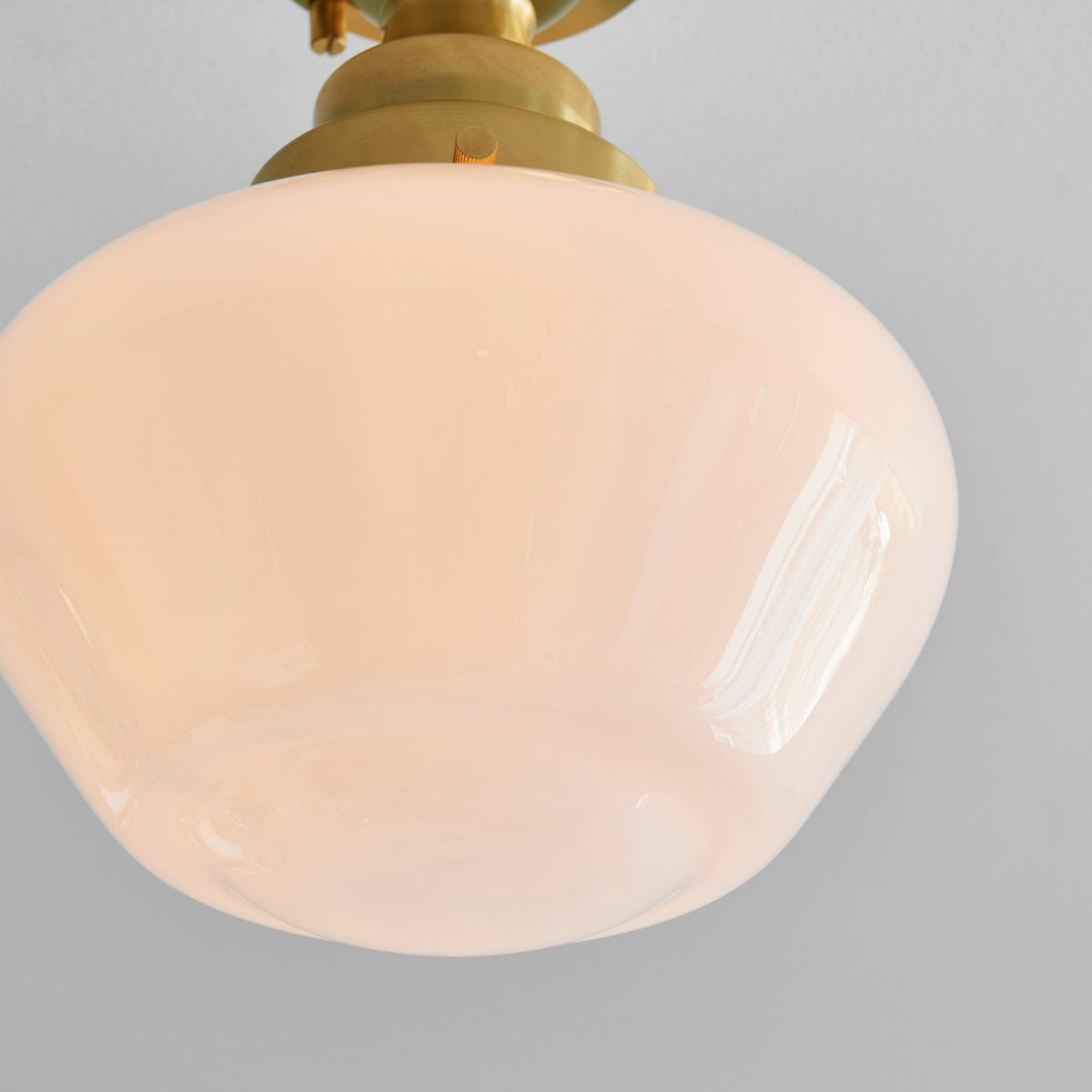Camenbey 1 Ceiling Light Brass Opal Glass.