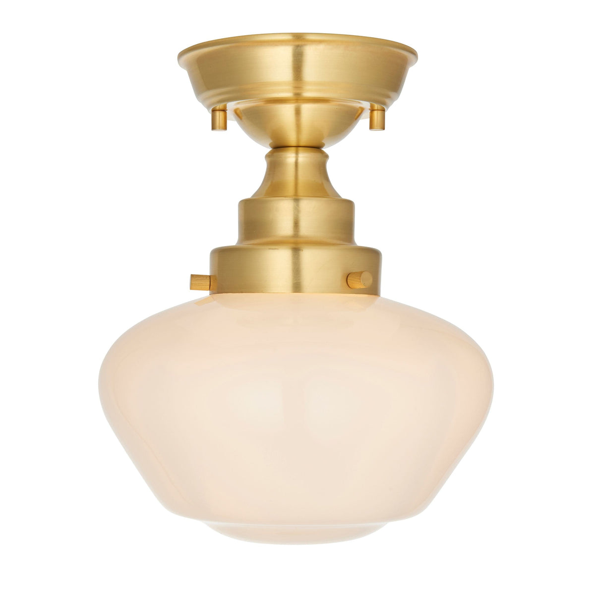 Camenbey 1 Ceiling Light Brass Opal Glass.