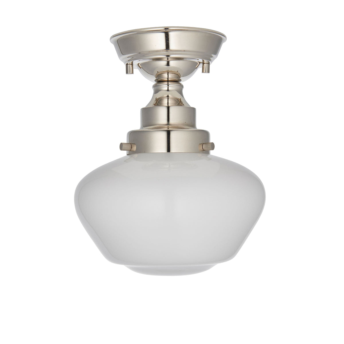 Camenbey 1 Ceiling Light Bright Bickel Opal Glass.