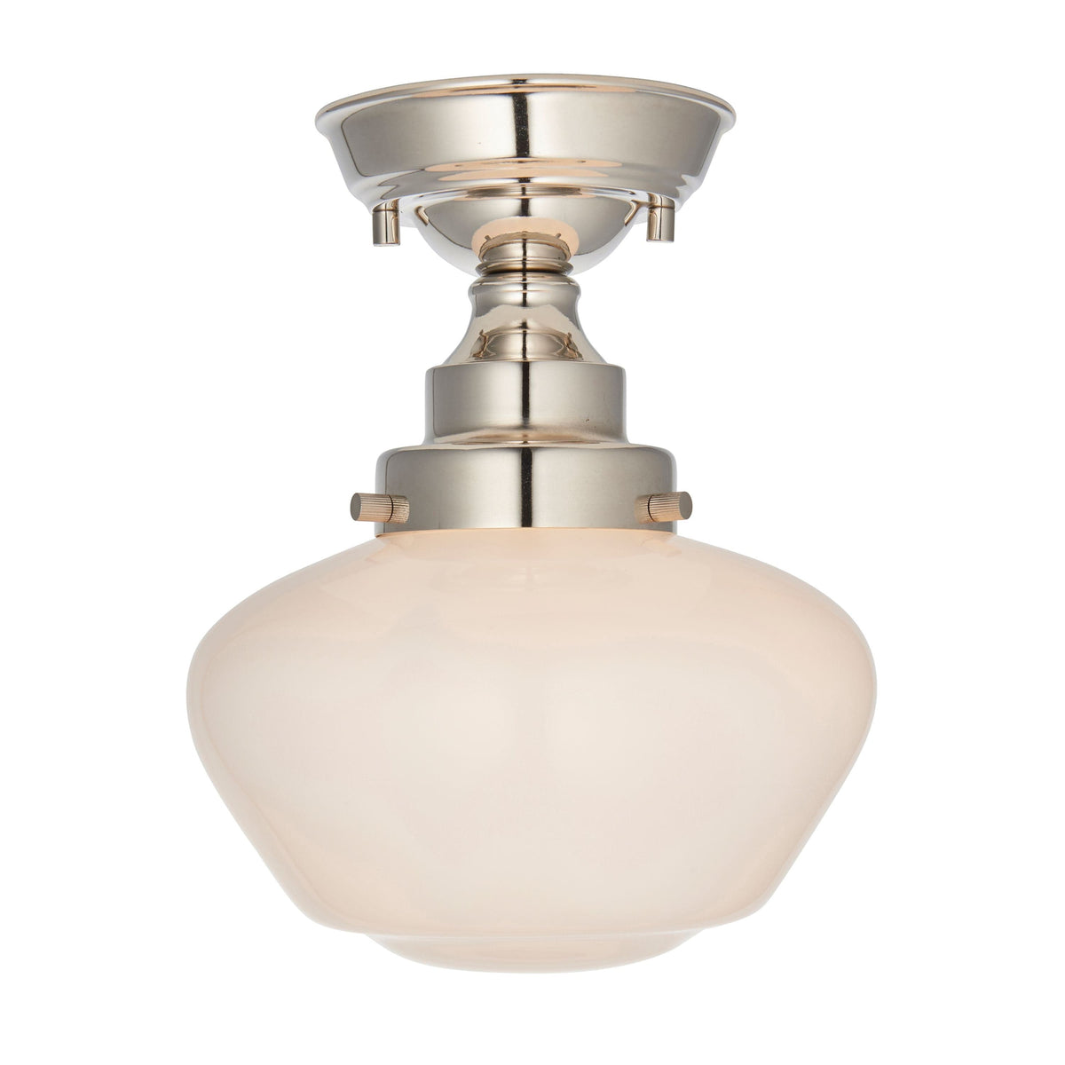 Camenbey 1 Ceiling Light Bright Bickel Opal Glass.
