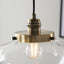 Camenbey 1 Pendant Light Antique Brass Clear.