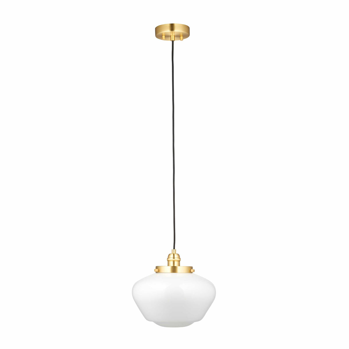 Camenbey 1 Pendant Light Brass Opal Glass.