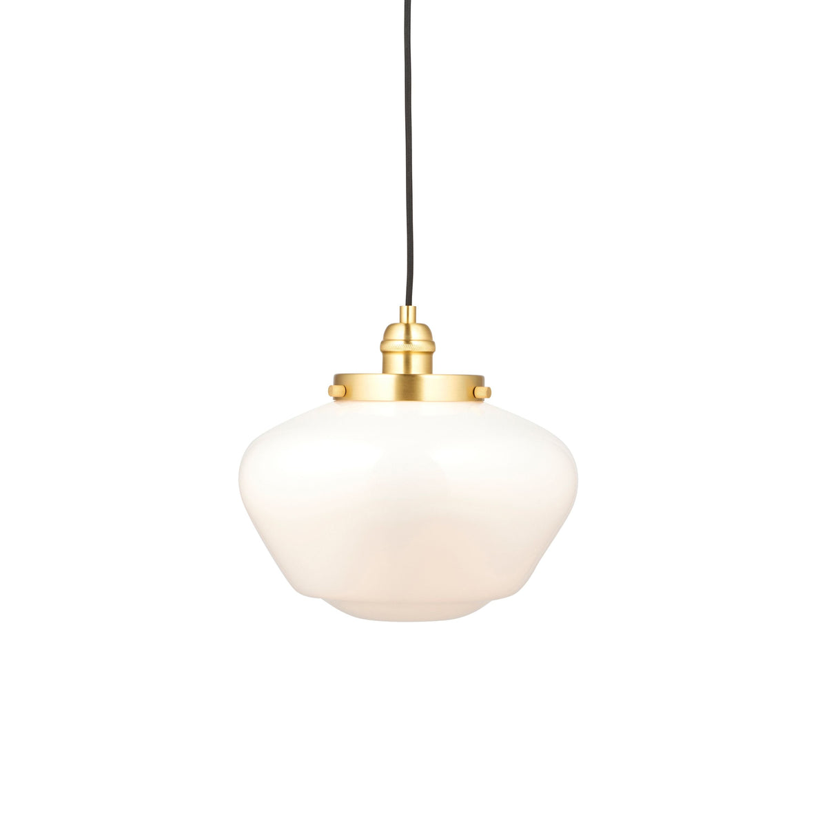 Camenbey 1 Pendant Light Brass Opal Glass.