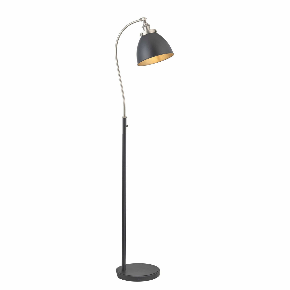 Canada Floor Lamp - Black/Pewter.