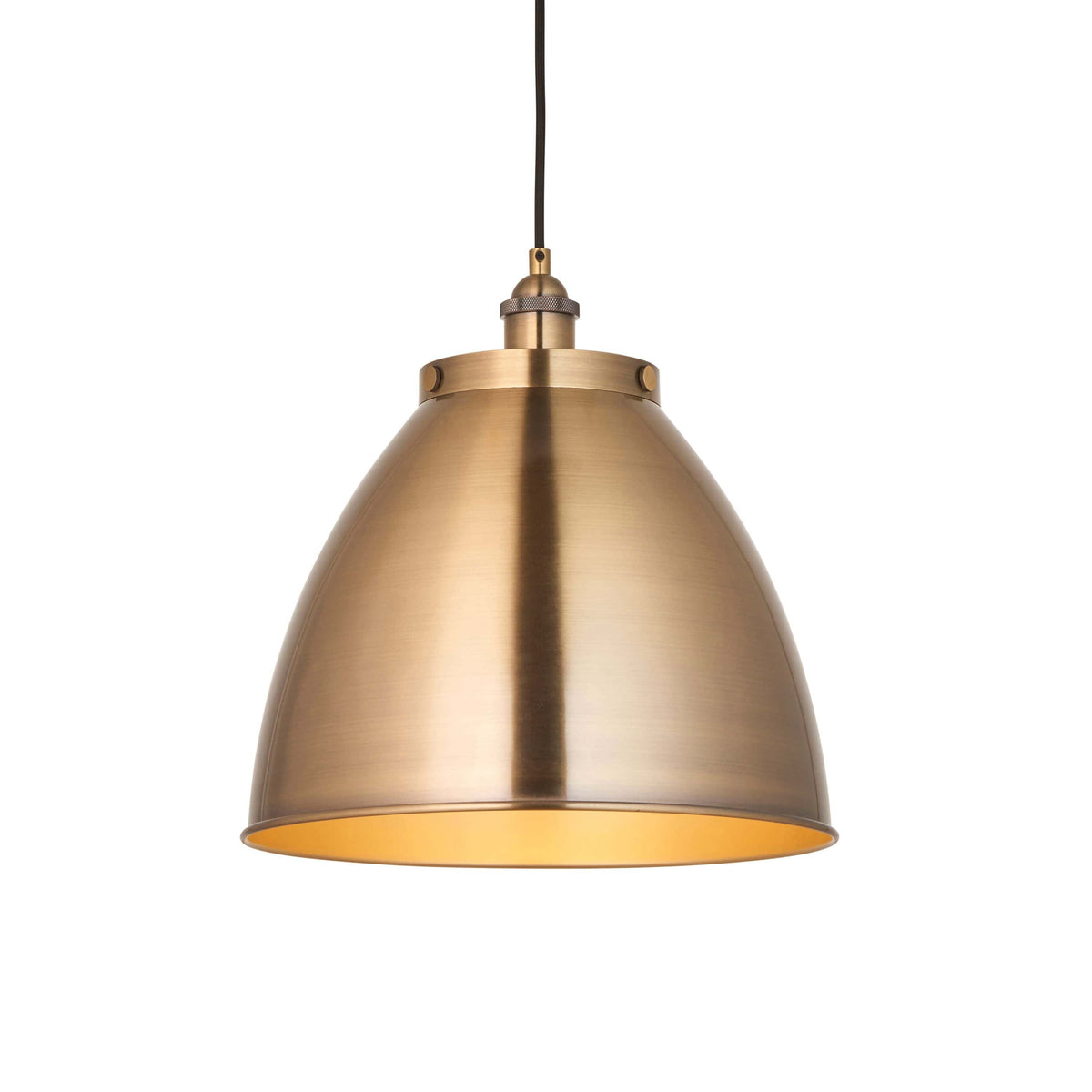 Canada Pendant Light - Large Antique Brass.