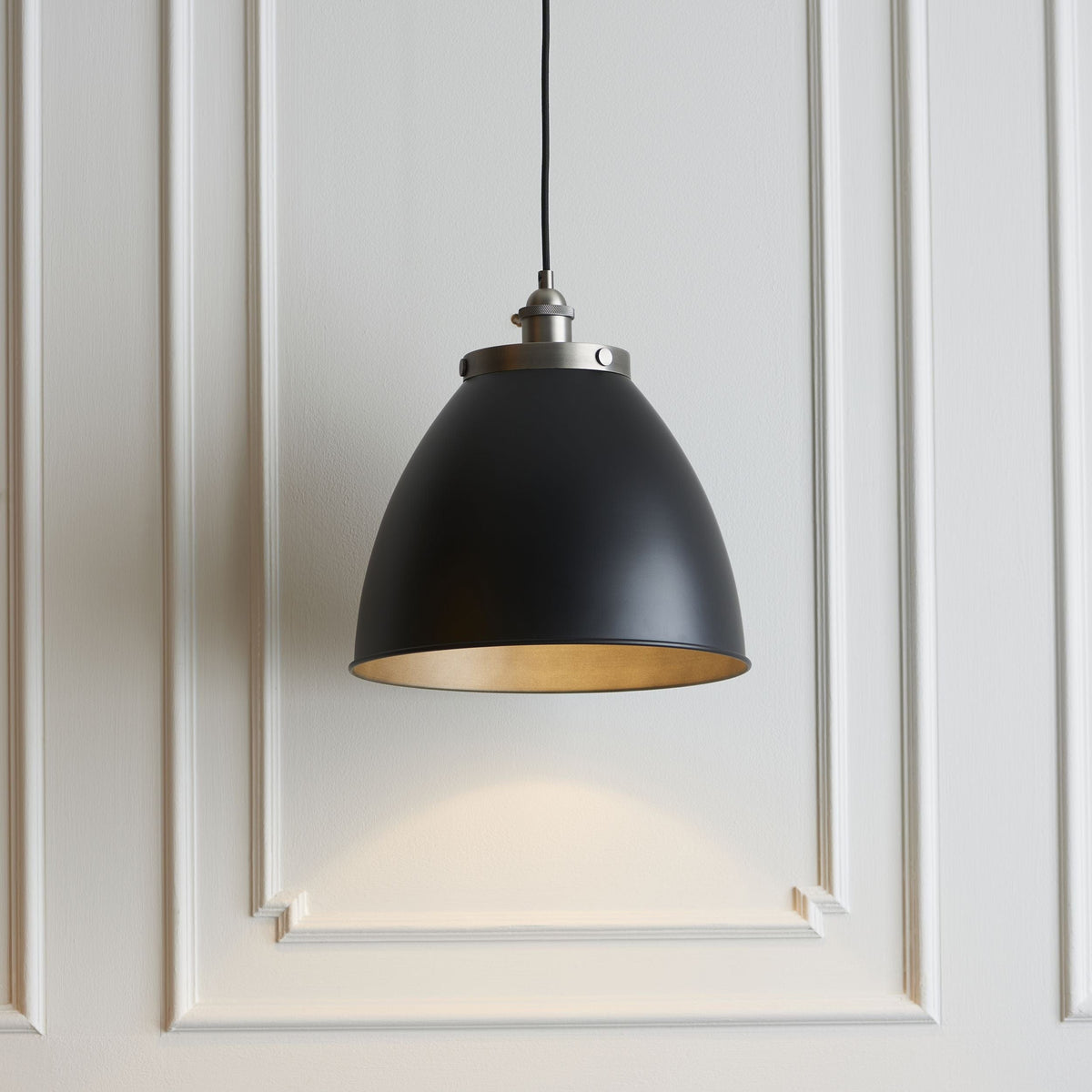 Canada Pendant Light - Large Black/Pewter.