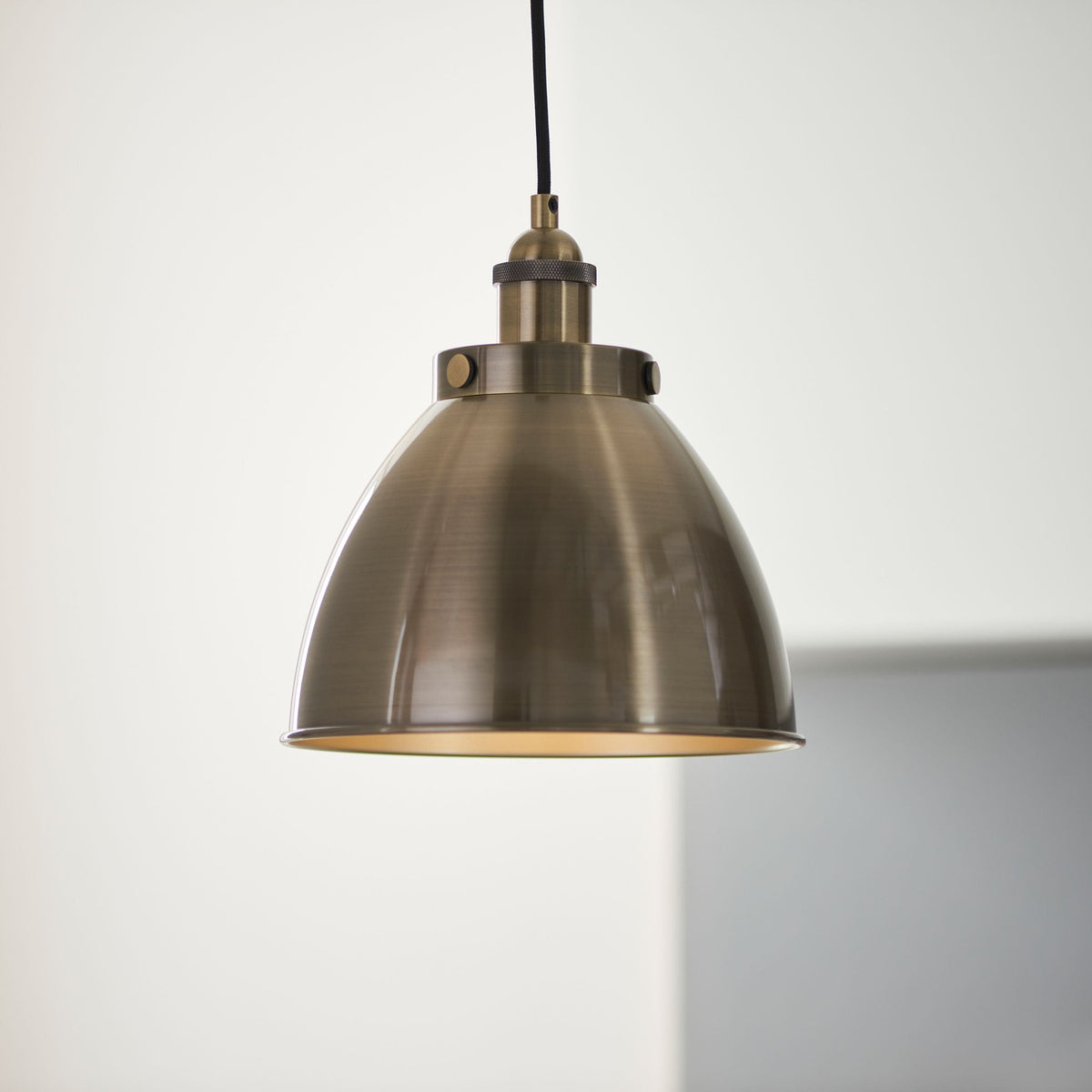 Canada Pendant Light - Small Antique Brass.