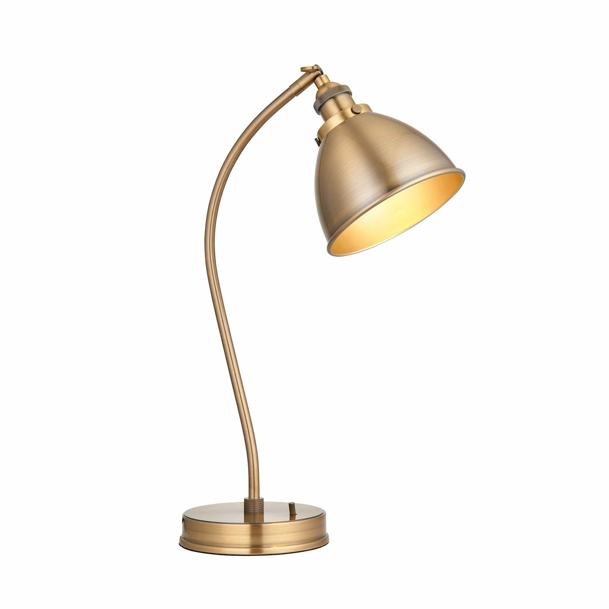 Canada Table Lamp Antique Brass.