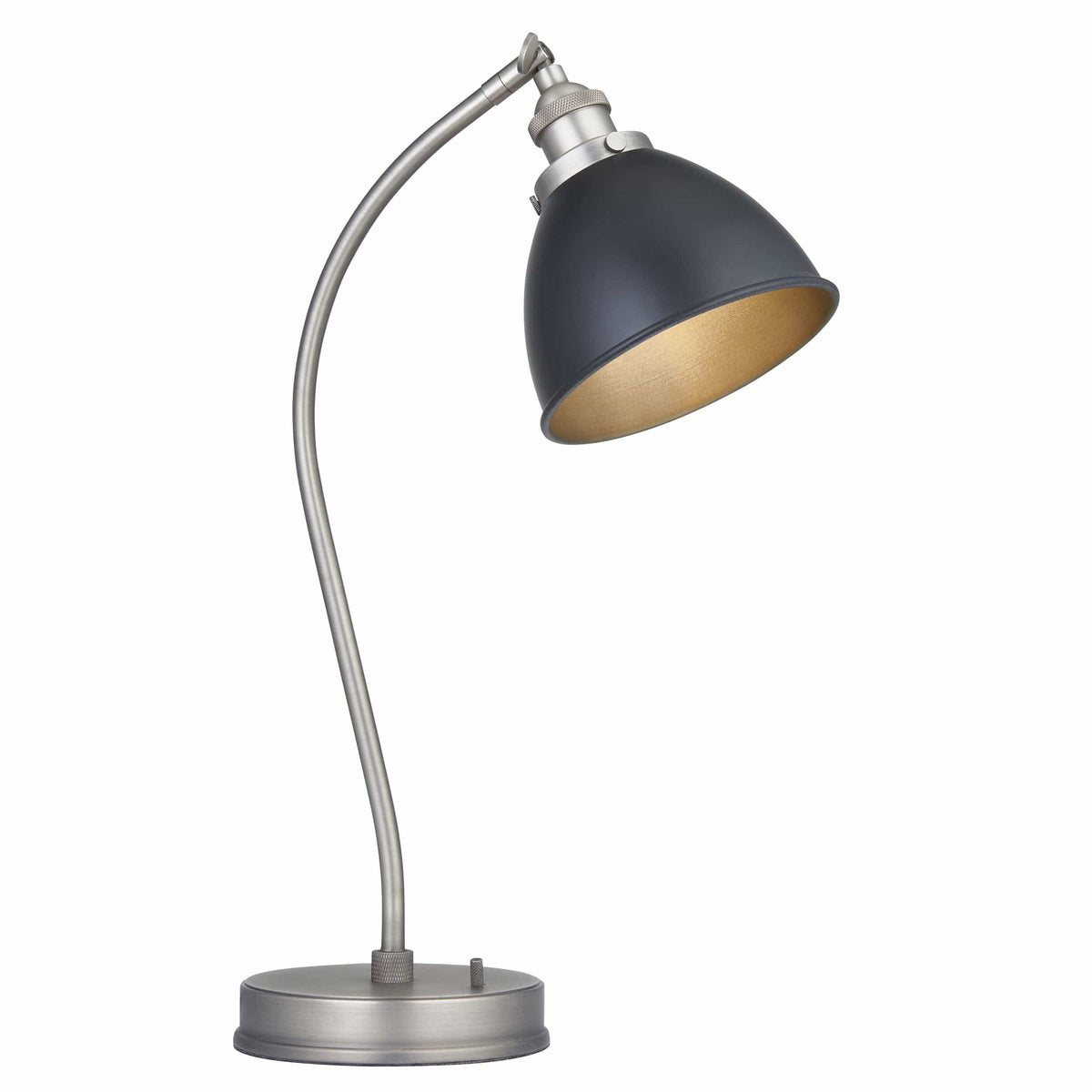 Canada Table Lamp - Black/Pewter.