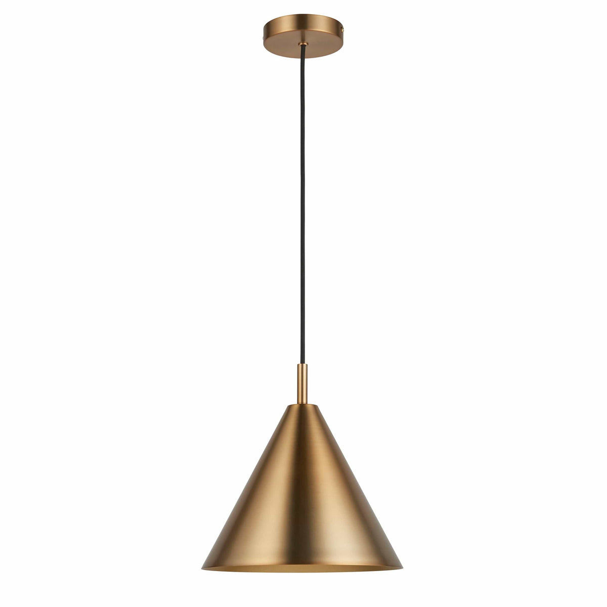 Capel Pendant Light Antique Brass.