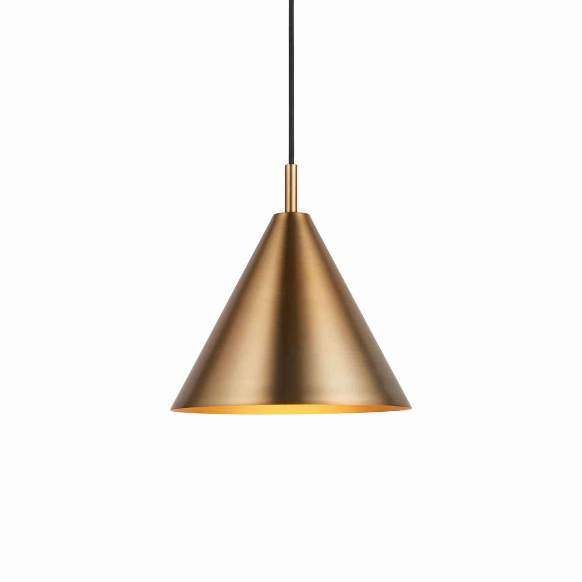 Capel Pendant Light Antique Brass.