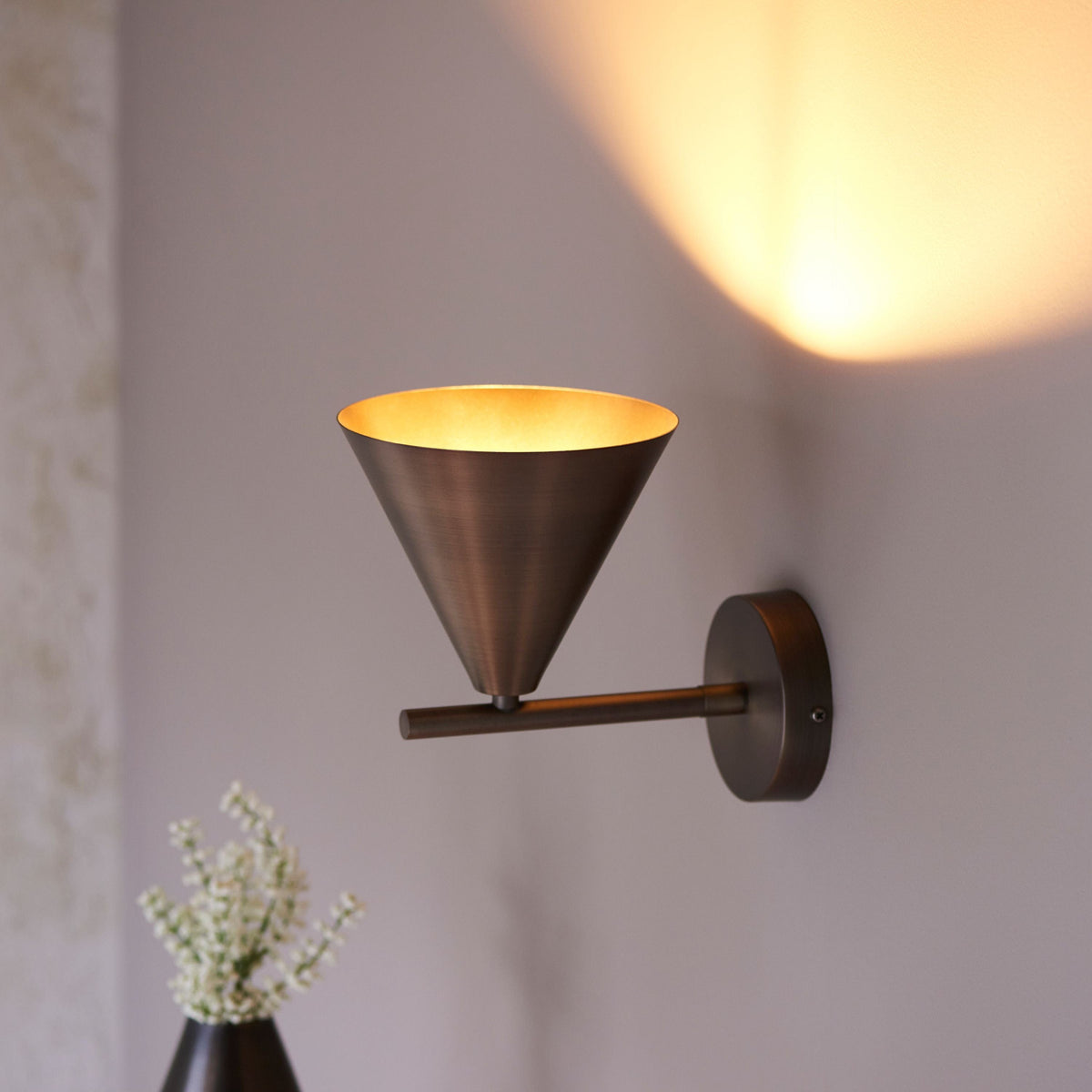 Capel Wall Light Antique Bronze.