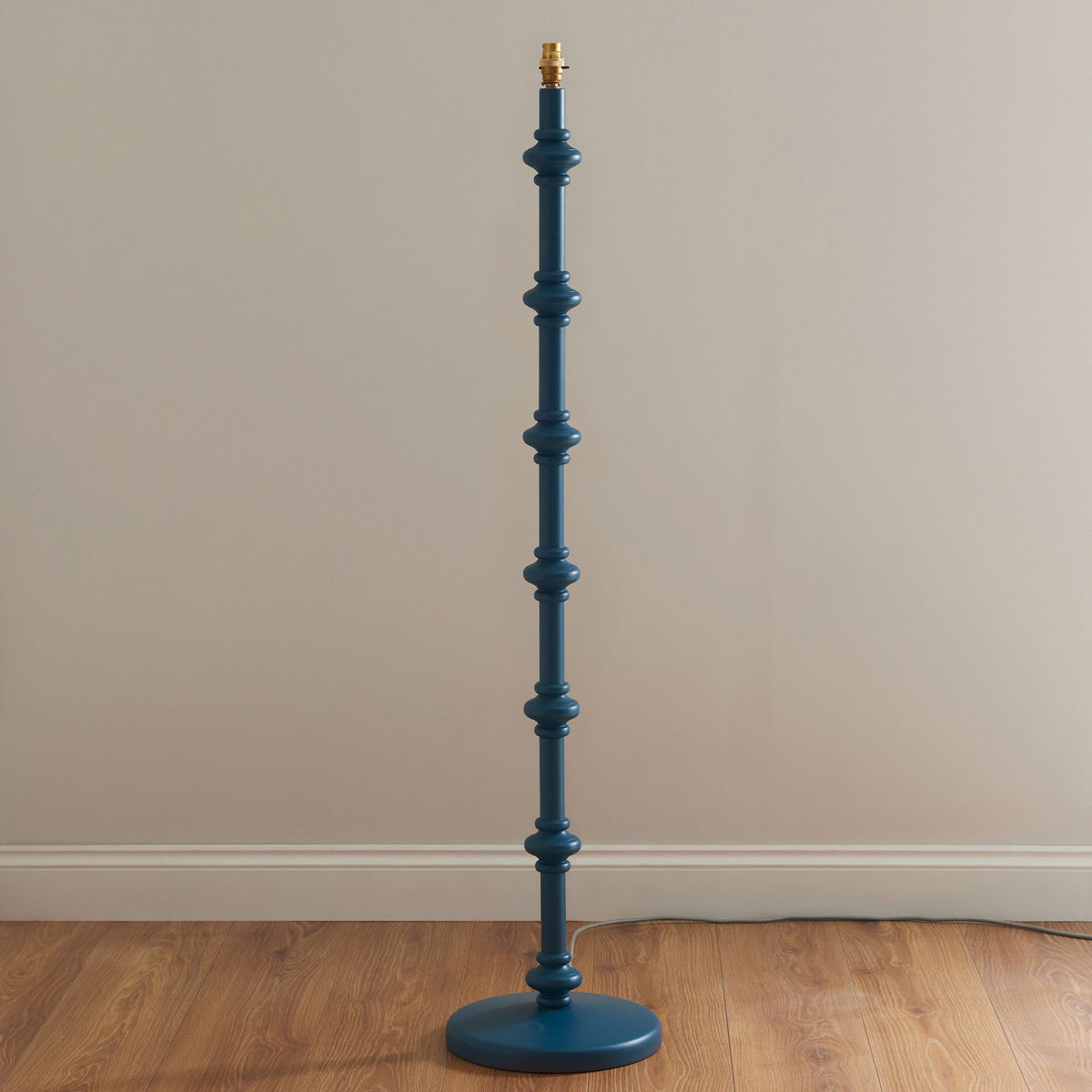 Bodhi Lighting Carnival Floor Lamp Base Satin Marlin Blue House of Isabella UK