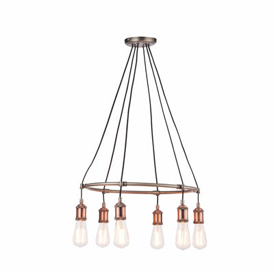 Bodhi Lighting Catcott 6 Pendant Light - Copper House of Isabella UK