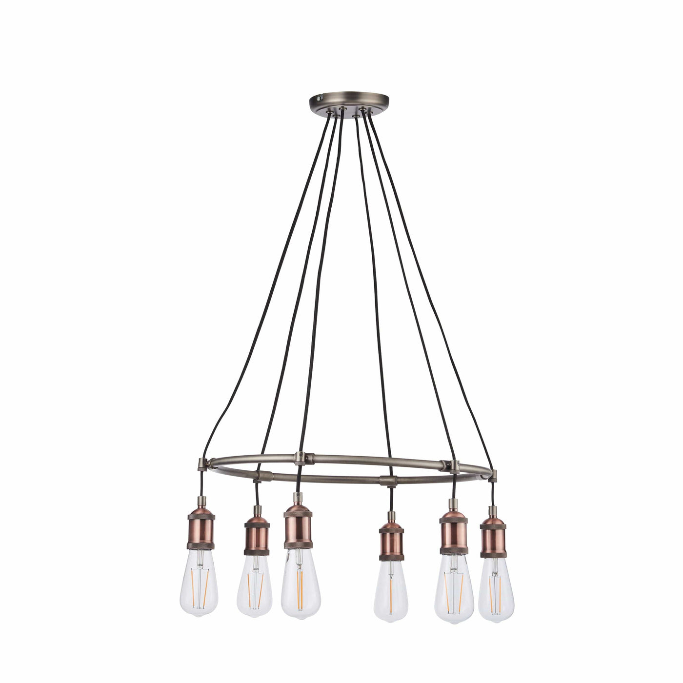 Bodhi Lighting Catcott 6 Pendant Light - Copper House of Isabella UK