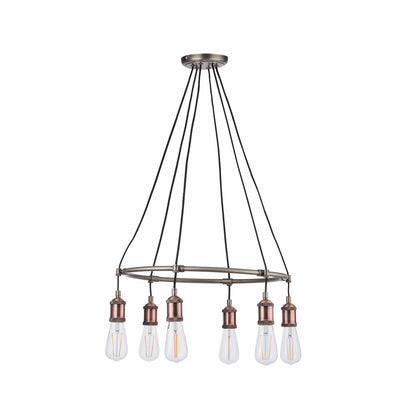 Bodhi Lighting Catcott 6 Pendant Light - Copper House of Isabella UK