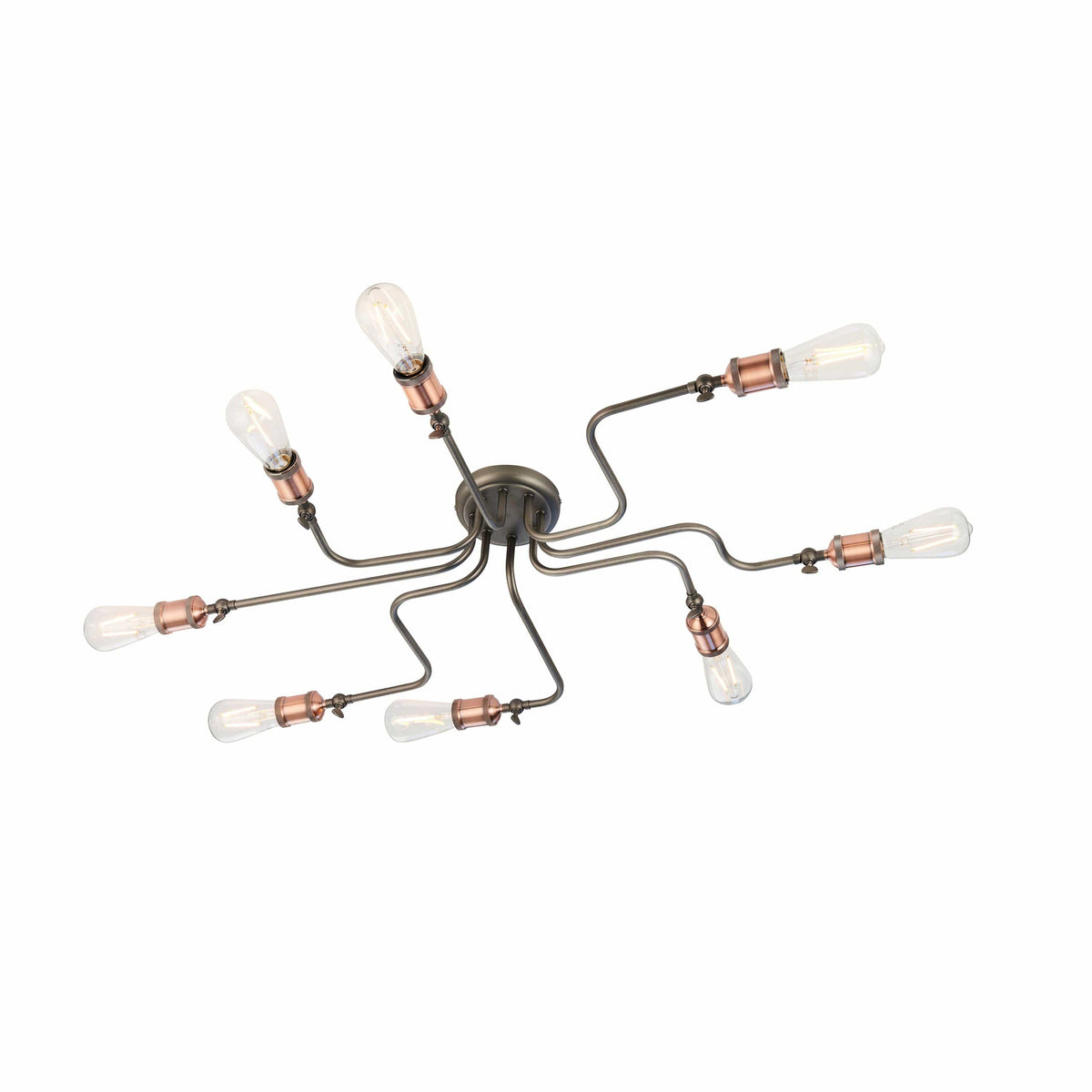 Catcott 8 Ceiling Light - Copper.