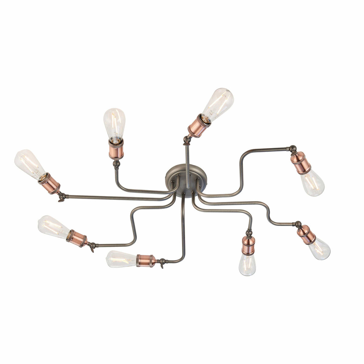 Catcott 8 Ceiling Light - Copper.