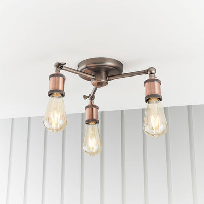 Bodhi Lighting Catcott Ceiling Light - Copper House of Isabella UK