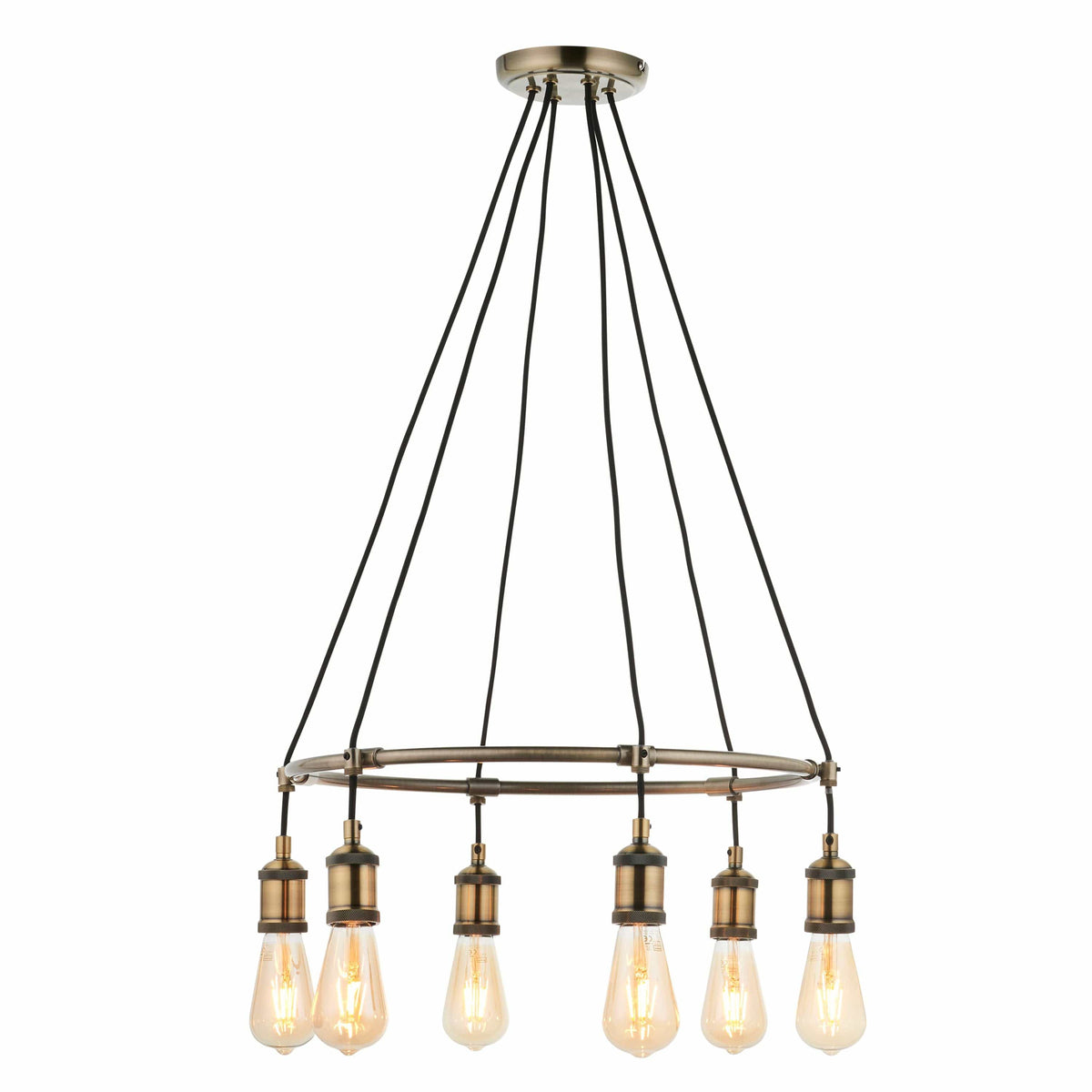 Catcott Pendant Light - Pewter and Copper.