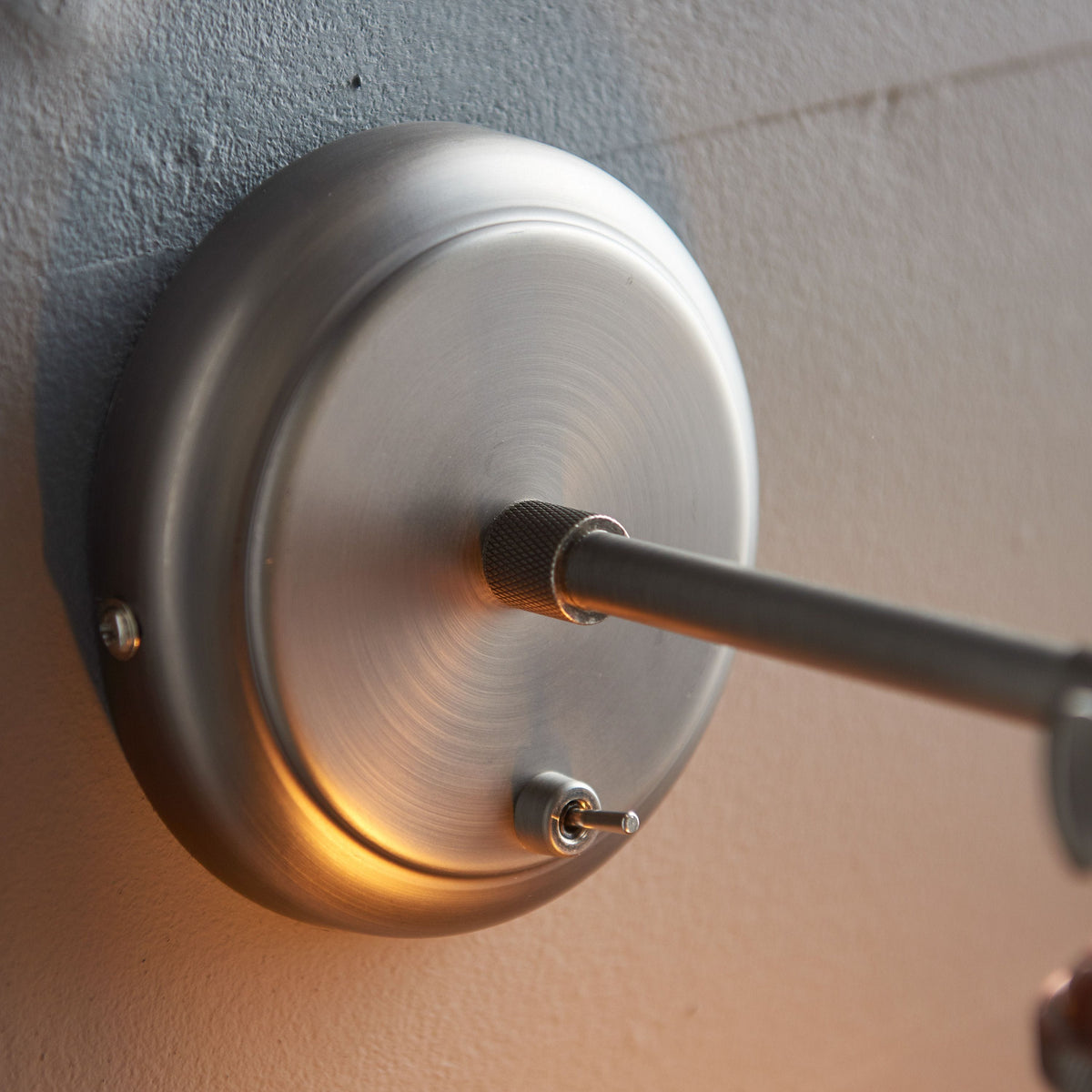 Catcott Wall Light - Silver Glass.