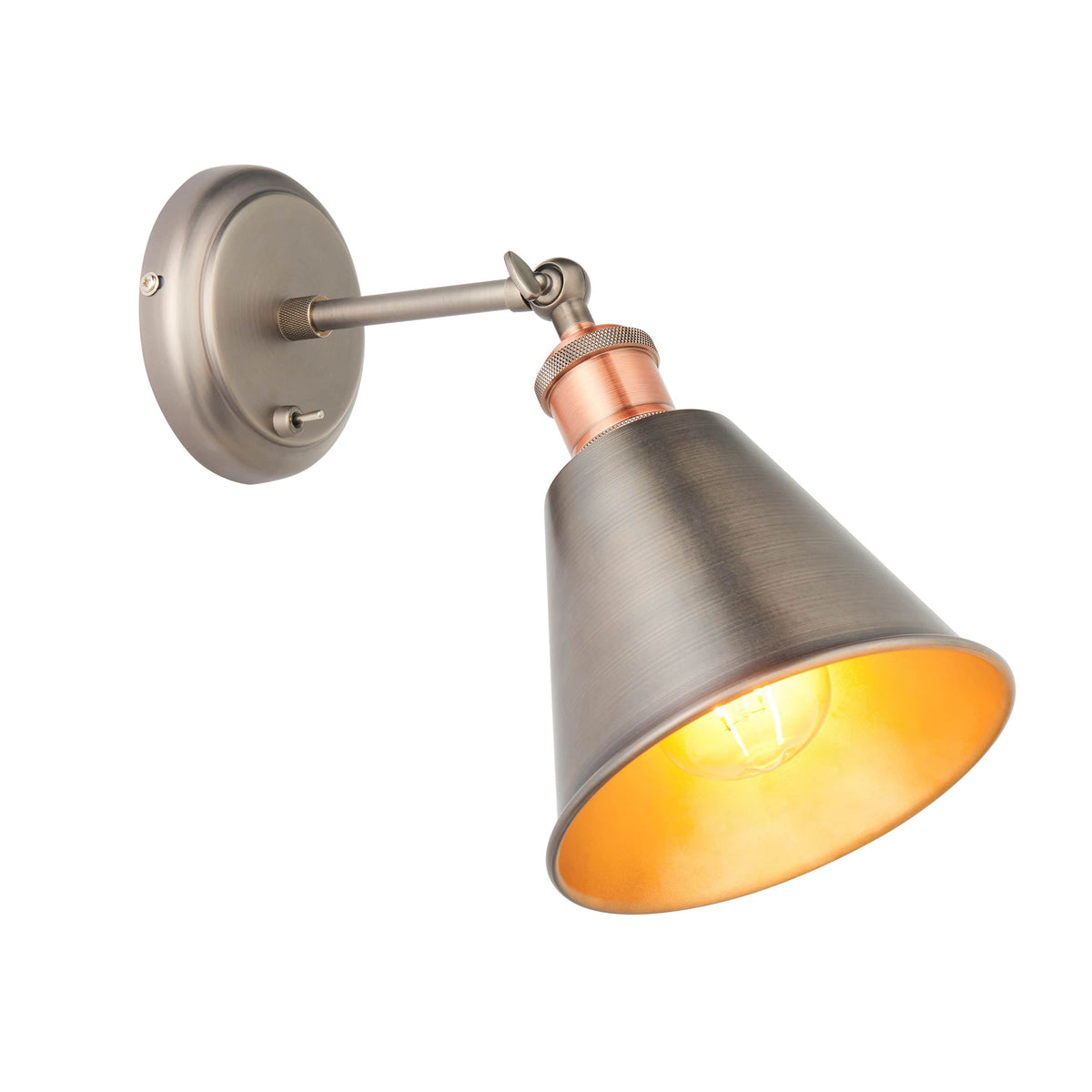 Catcott Wall Light - Silver.