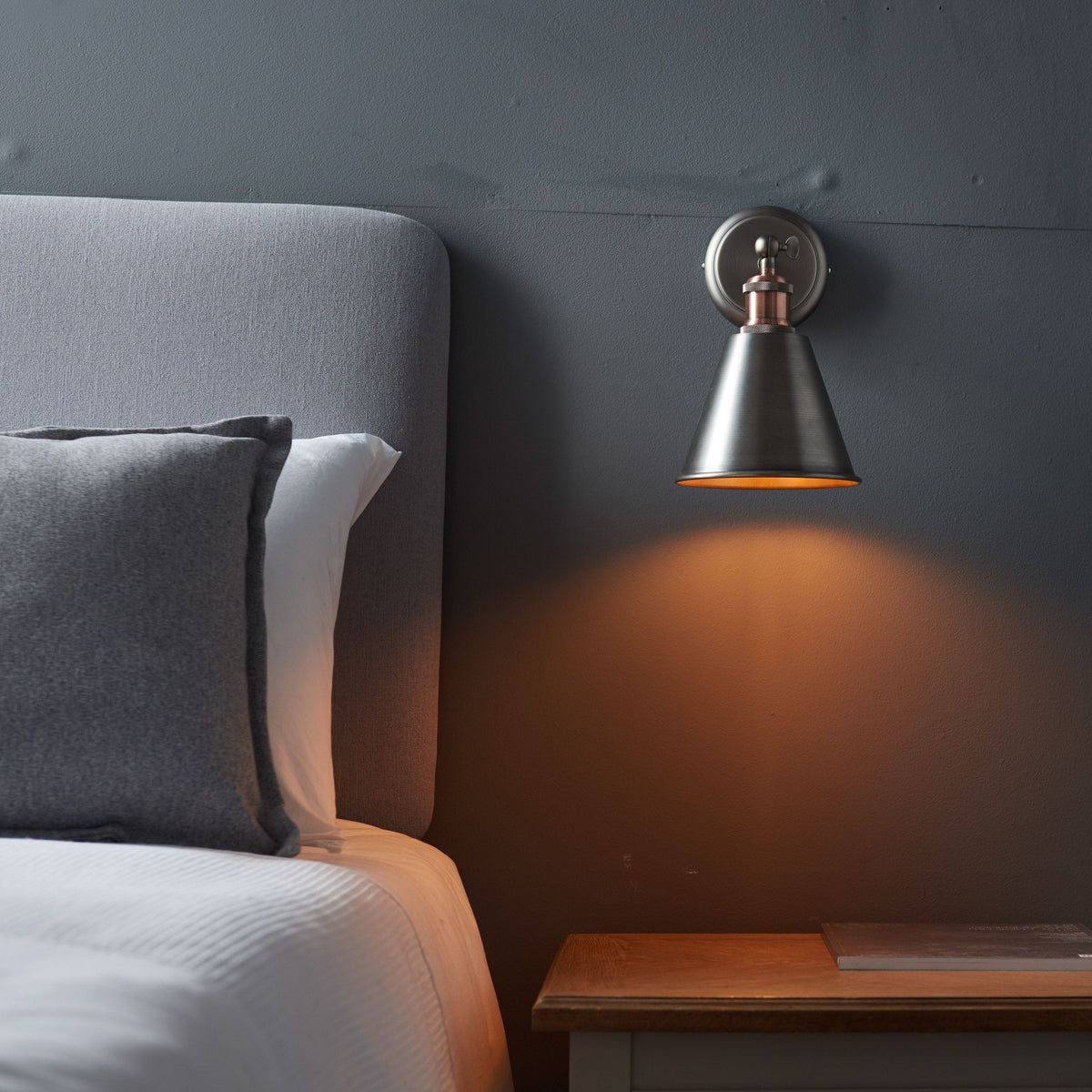 Catcott Wall Light - Silver.