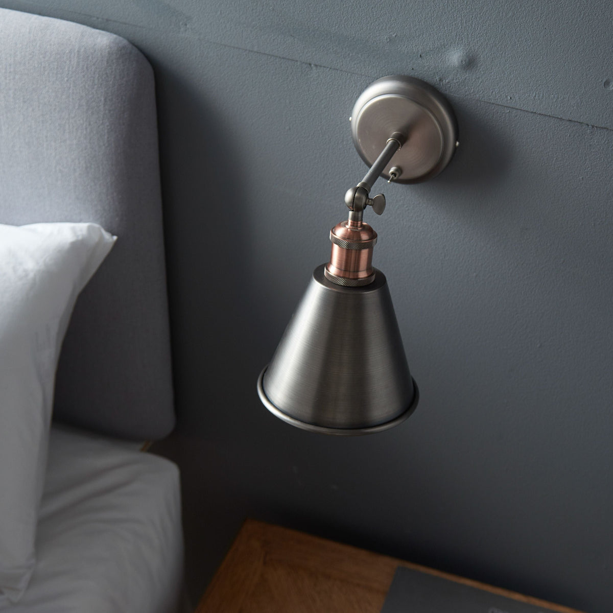 Catcott Wall Light - Silver.