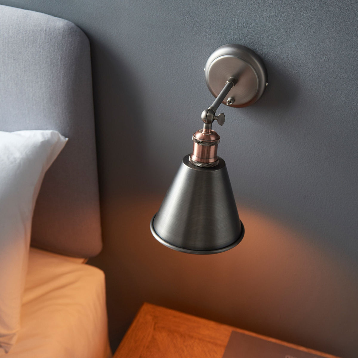 Catcott Wall Light - Silver.