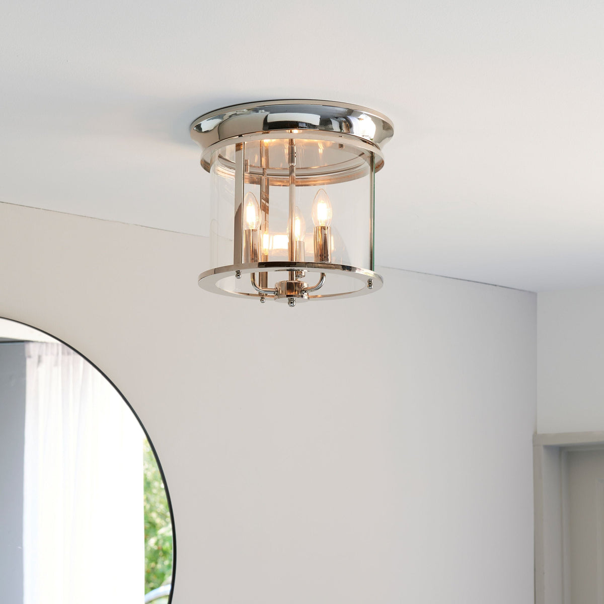Caversham 3 Ceiling Light - Silver.
